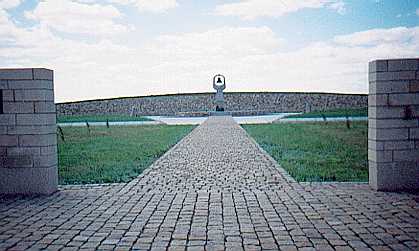 Blick in den russischen Gefallenenfriedhof bei Rossoschka